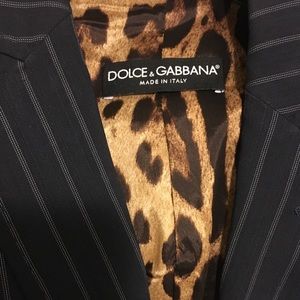 Dolce and Gabanna pin strip jacket